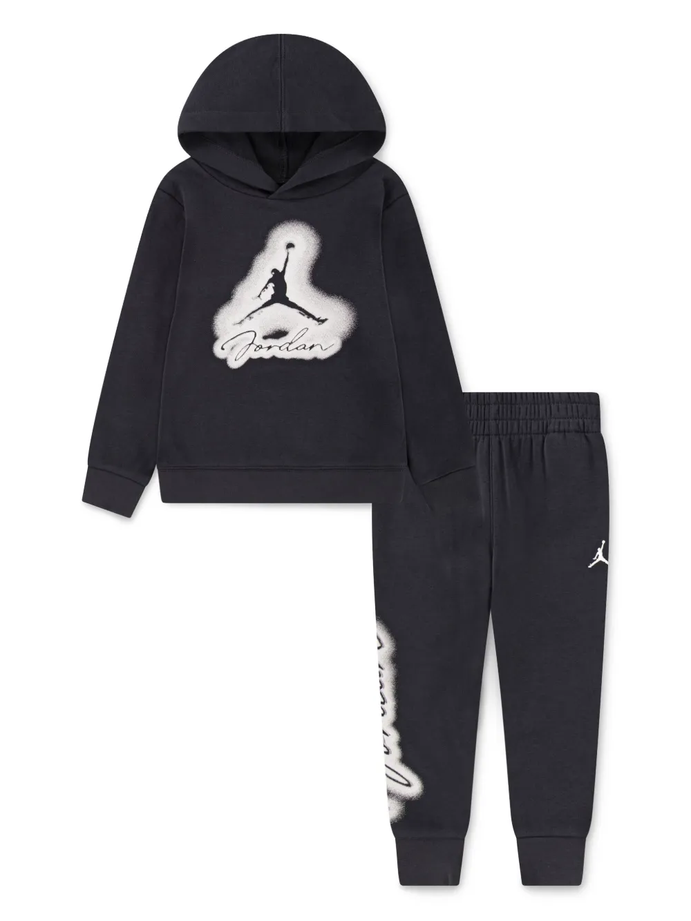 Jordan Kids Trainingspak met logoprint Zwart