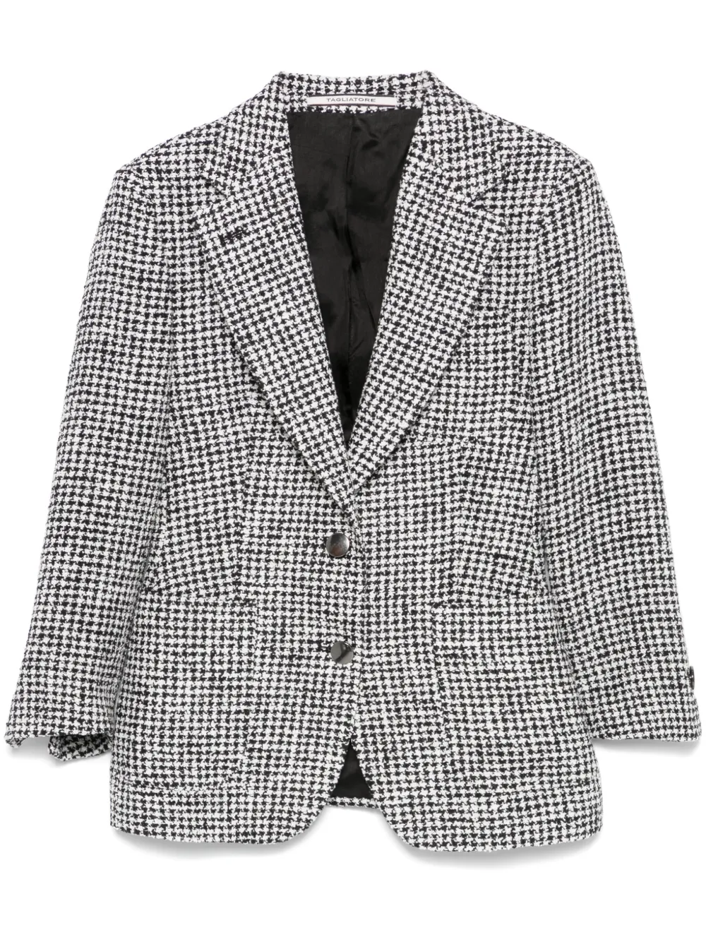Tagliatore Blazer met pied-de-poule print Zwart