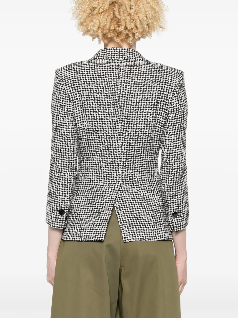 Tagliatore Blazer met pied-de-poule print Zwart