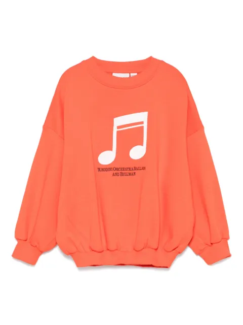 Mini Rodini note-embroidered sweatshirt