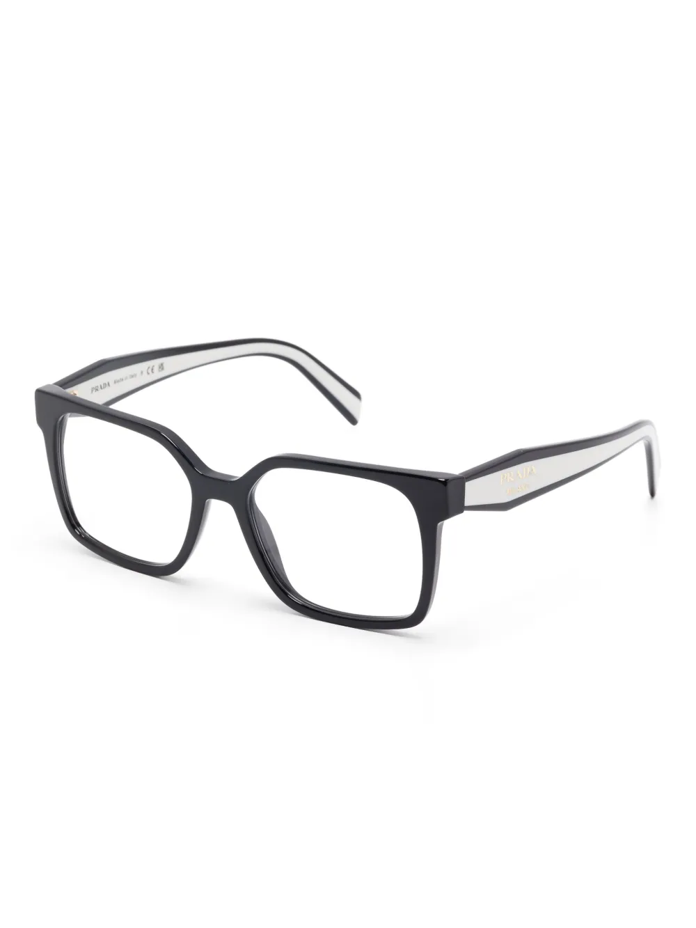 Prada Eyewear Bril met vierkant montuur - Zwart