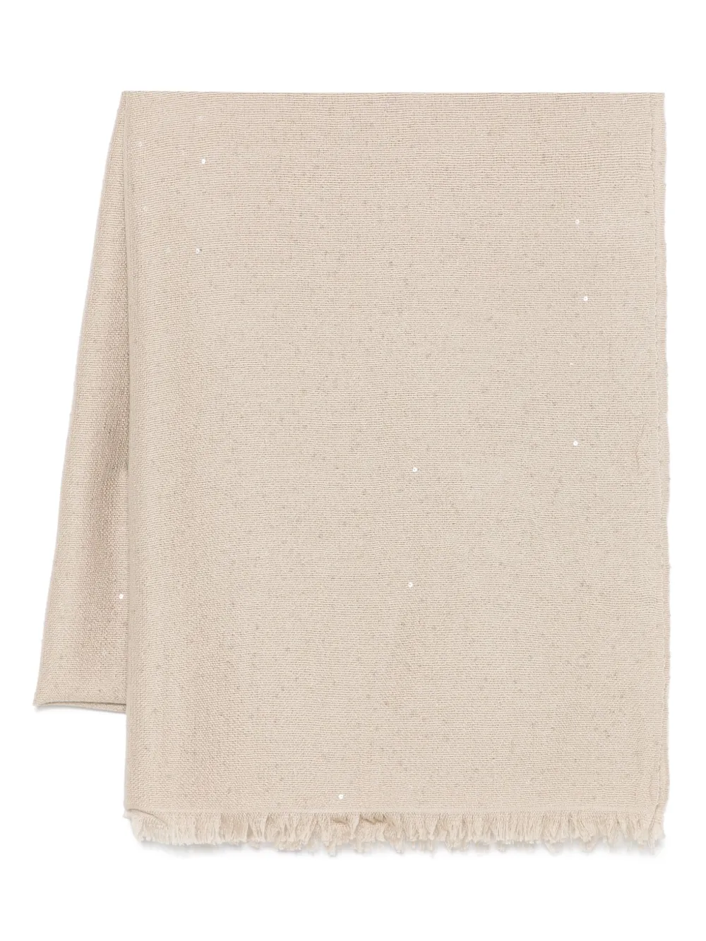 Brunello Cucinelli sequin-embellished scarf | Neutrals | Image 1