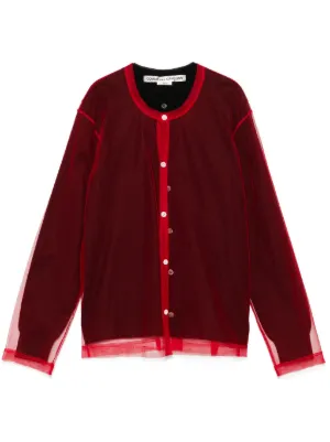 COMMEdesGARCONS COMMEdesGARCONSセーター Play Comme des Garçons Invader Vネック・ニット-グレー