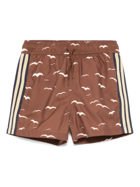 Mini Rodini shorts de playa con gaviotas estampadas
