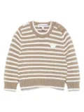 Emporio Armani Kids striped sweater - Brown