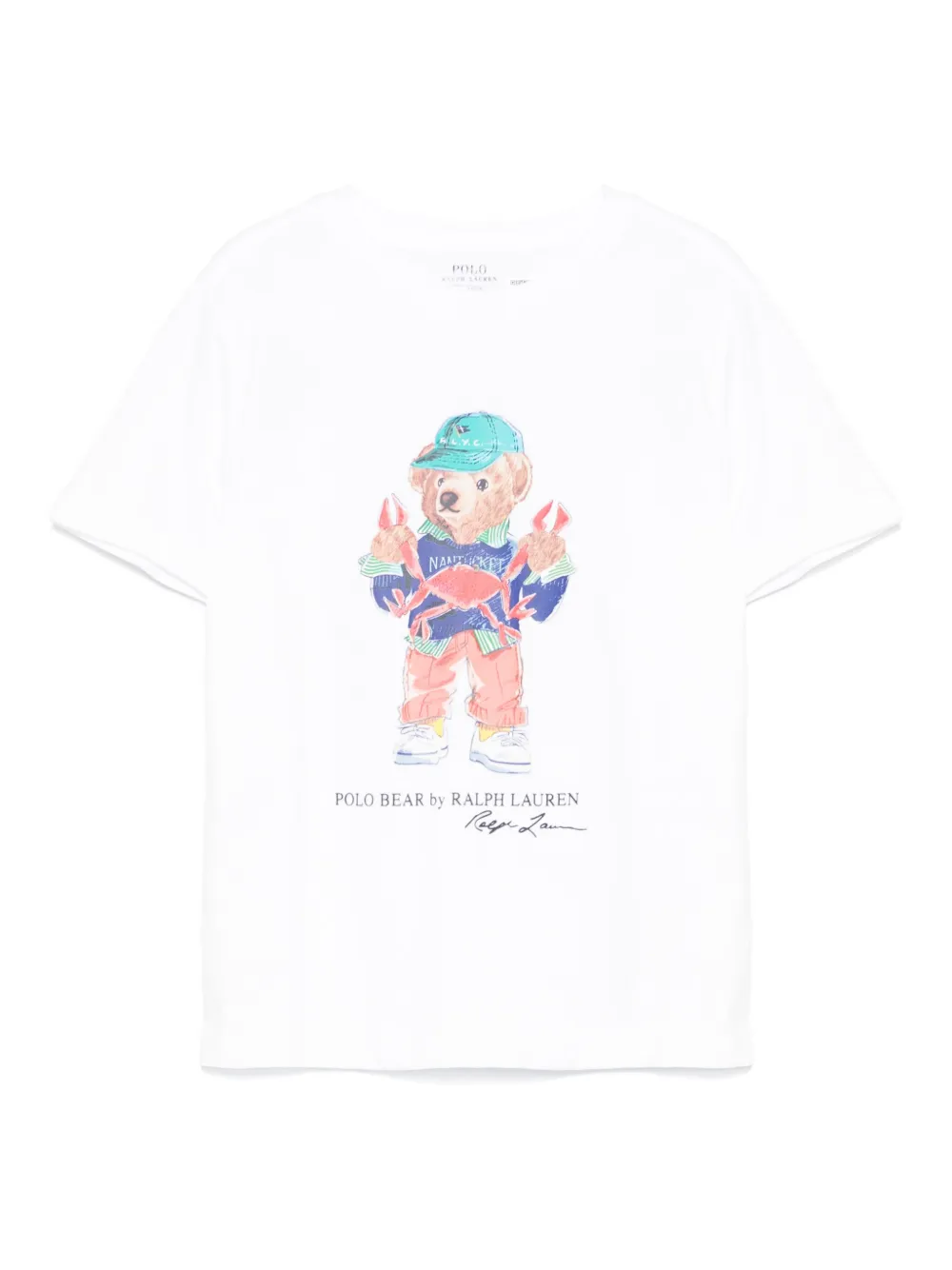 POLO RALPH LAUREN KIDS Polar Bear Tシャツ - ホワイト POLO RALPH LAUREN KIDS Polar Bear Tシャツ - ホワイト