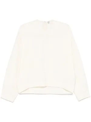 トーテム TOTEME 18SS ブラウス ギャザースリーブTOP 半袖 S 白 toteme（トーテム）ブラウス - FARFETCH