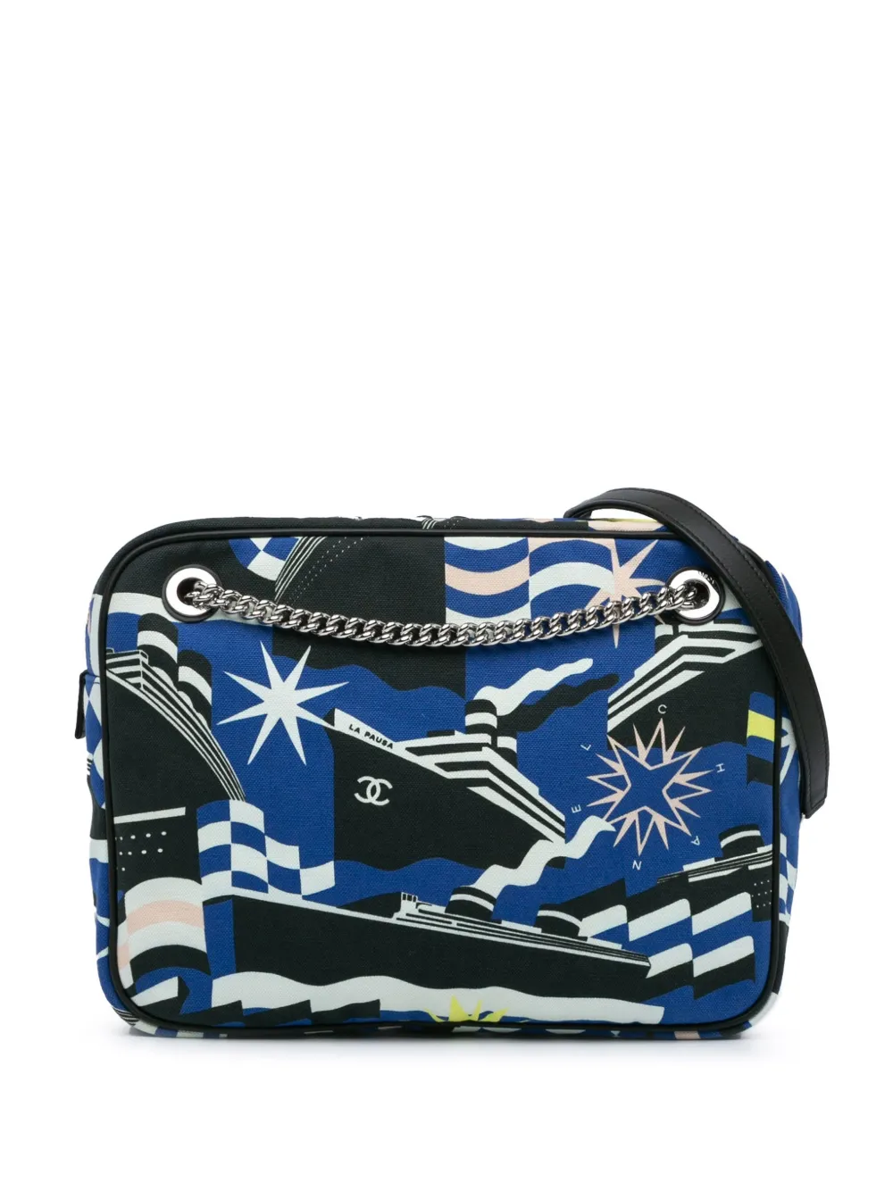 CHANEL Pre-Owned 2019 Small Canvas La Pausa Bay Camera Bag shoulder bag | Blue | Image 1