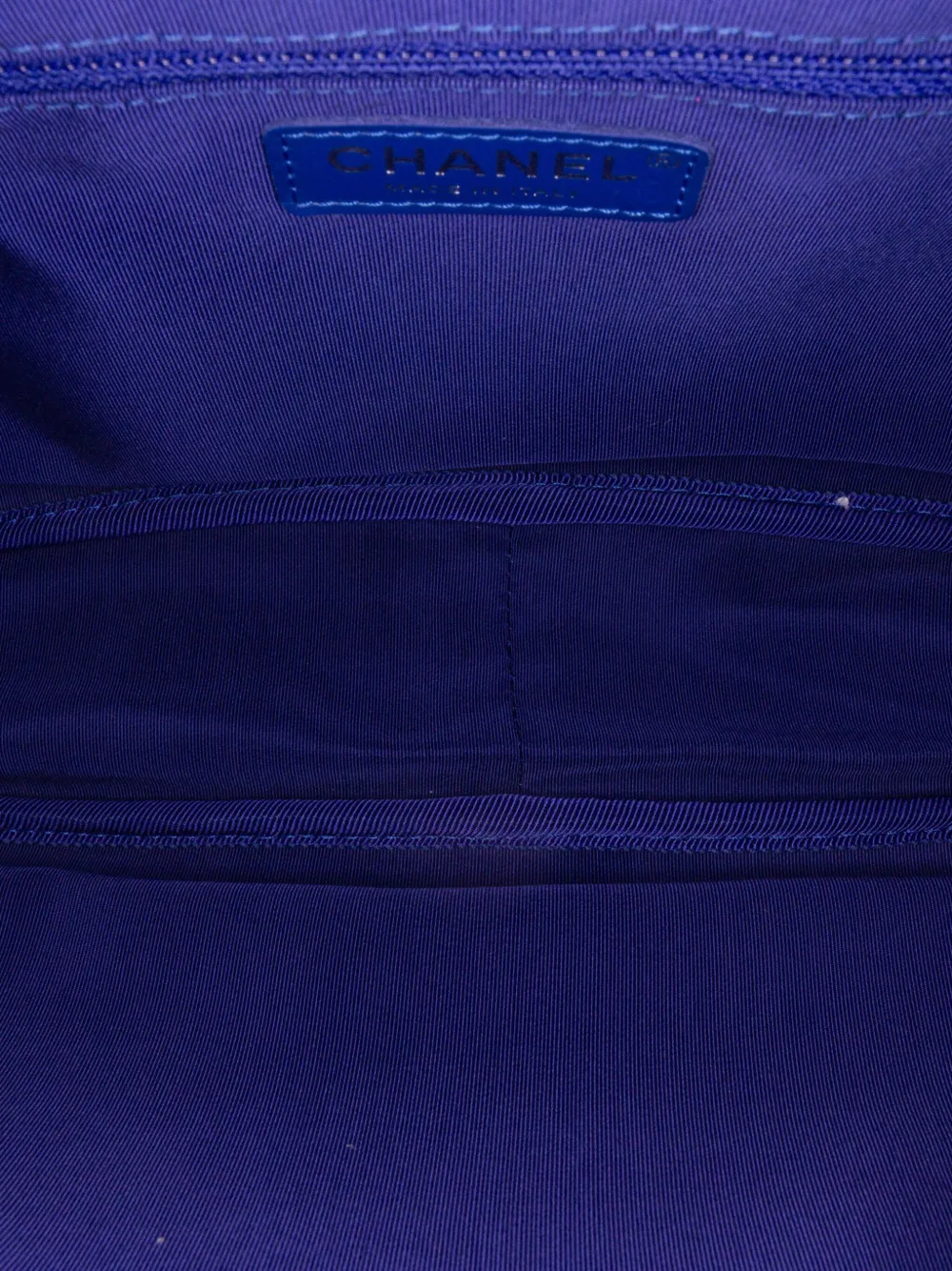 Pre-owned Chanel 2019 Small Canvas La Pausa Bay Camera Bag Shoulder Bag In Blue