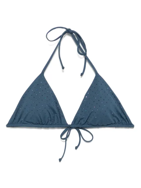 Fisico rhinestone-embellished bikini top