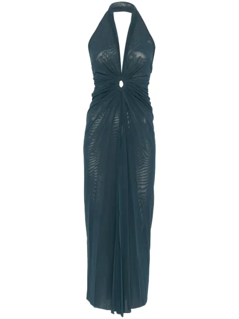 Fisico mesh maxi dress
