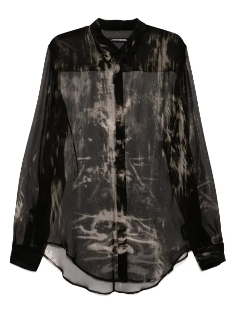 Julius camisa de seda con botones