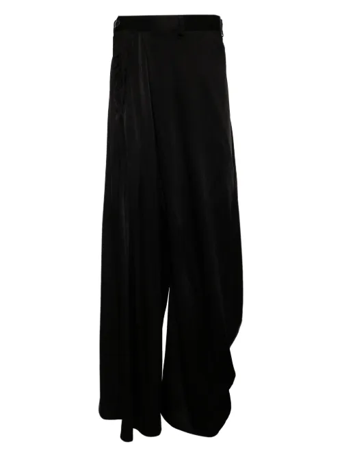 Julius pantalon Satin Dhoti - Noir - Julius - Modalova