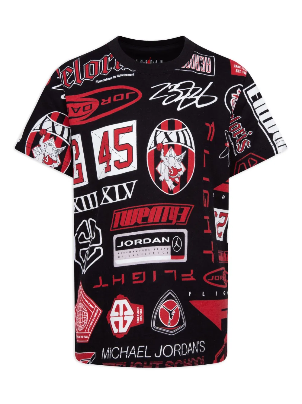 Jordan Kids graphic-print T-shirt | Black | Image 1