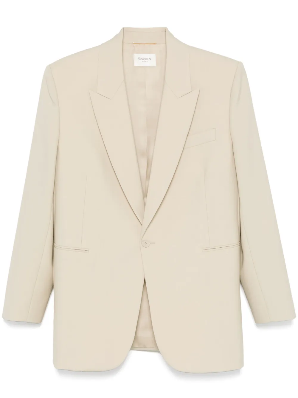 Saint Laurent Wollen blazer Beige