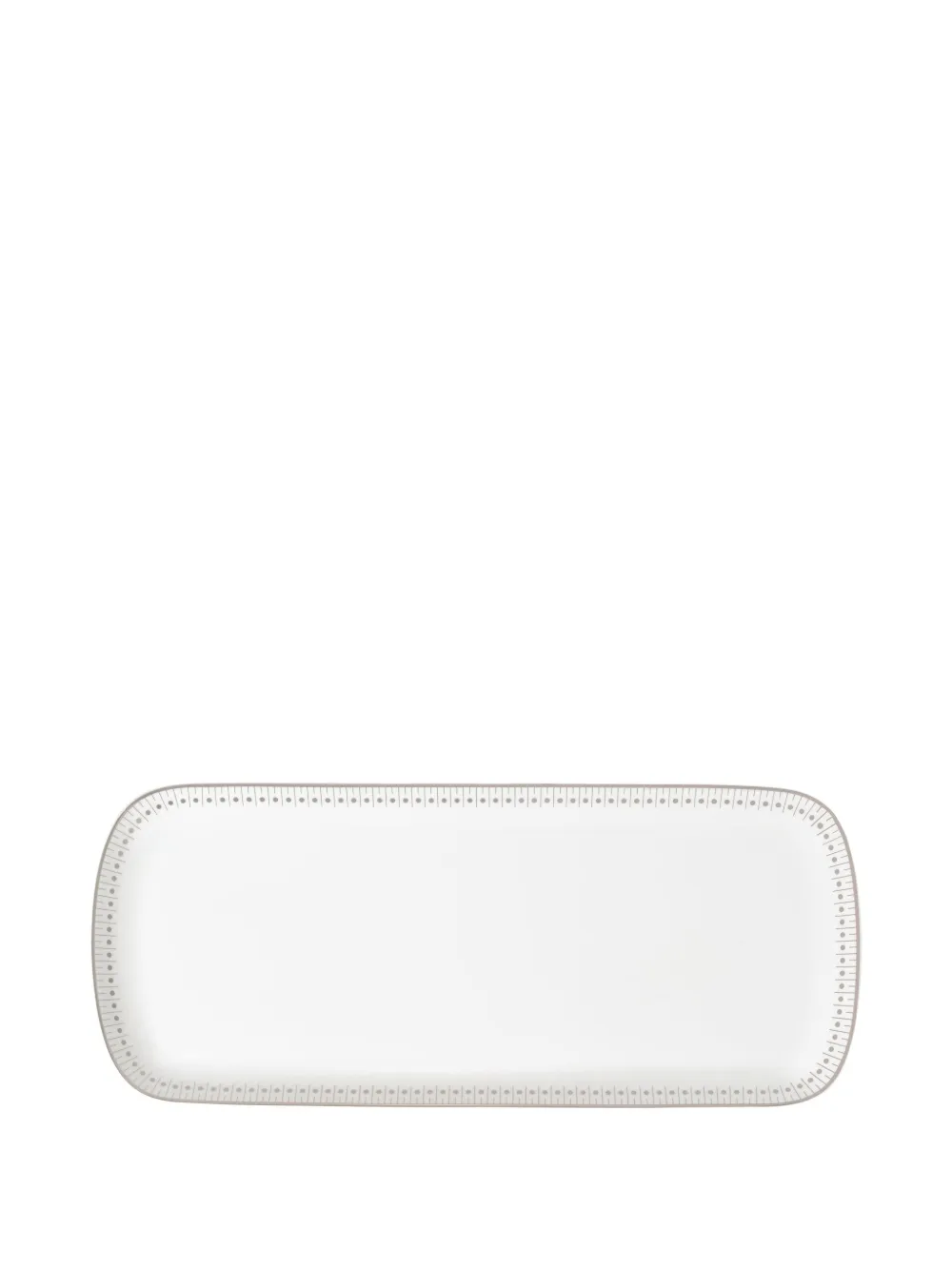 Christofle Malmaison Impériale Details Plate (37cm X 16cm) In White