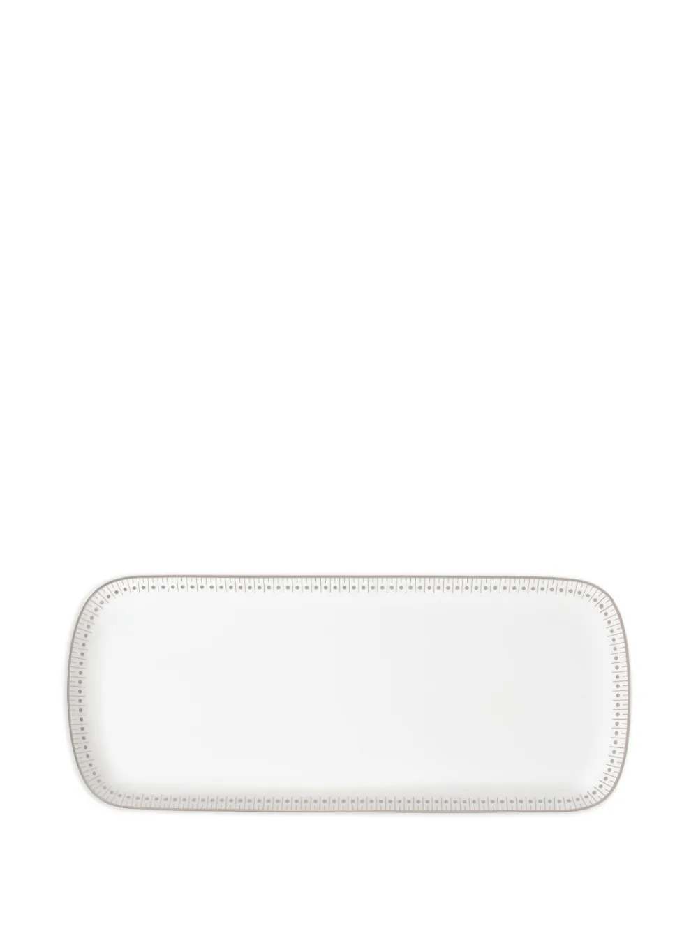 Christofle Malmaison Impériale details plate (37cm x 16cm) | White | Image 1