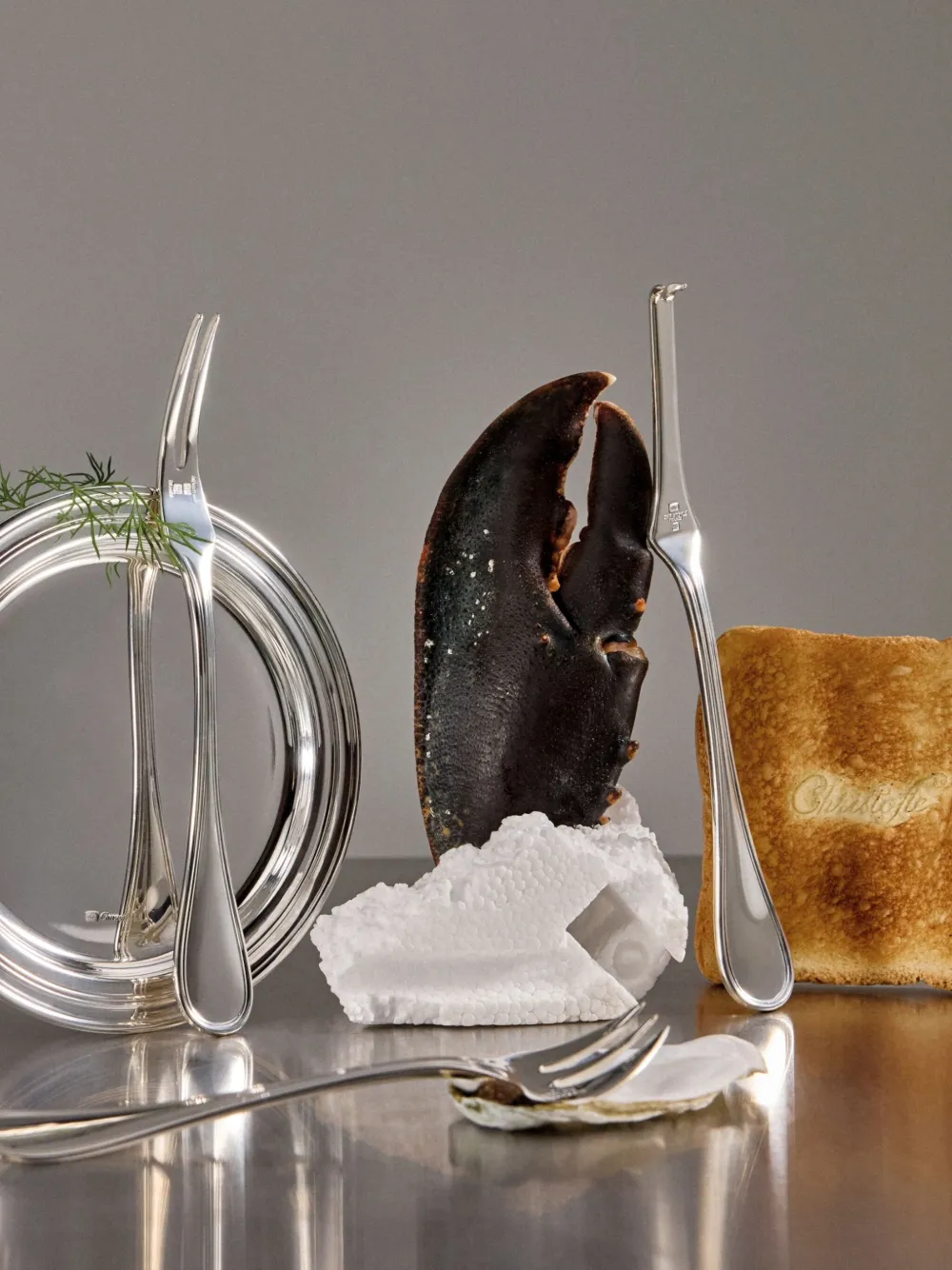 Christofle Albi Seafood Duo 6-piece Set (2-person Setting) In Silver