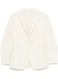 LUIGI BIANCHI MANTOVA herringbone blazer - Neutrals