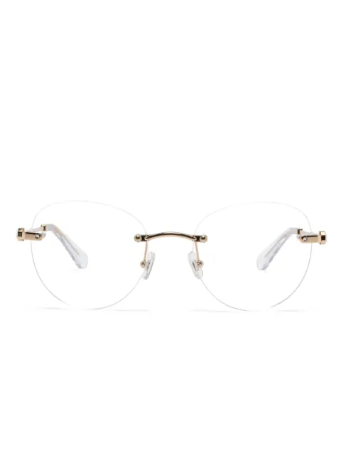 Swarovski rimless glasses