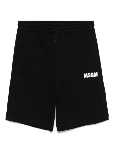 MSGM Kids logo-print shorts