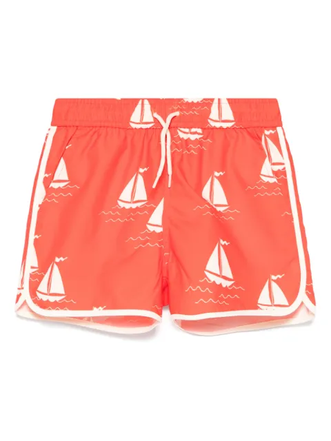 Mini Rodini shorts de playa Sailing Boats
