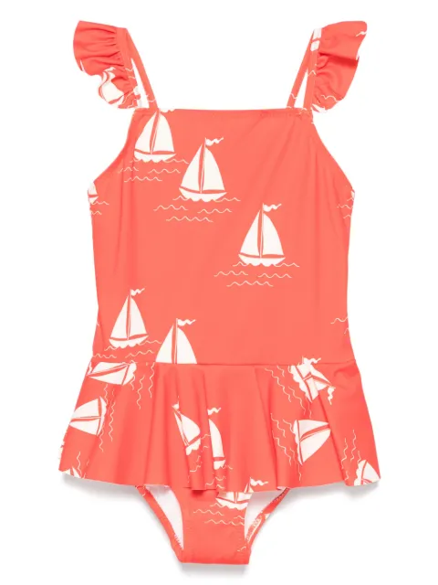 Mini Rodini traje de baño con veleros estampados