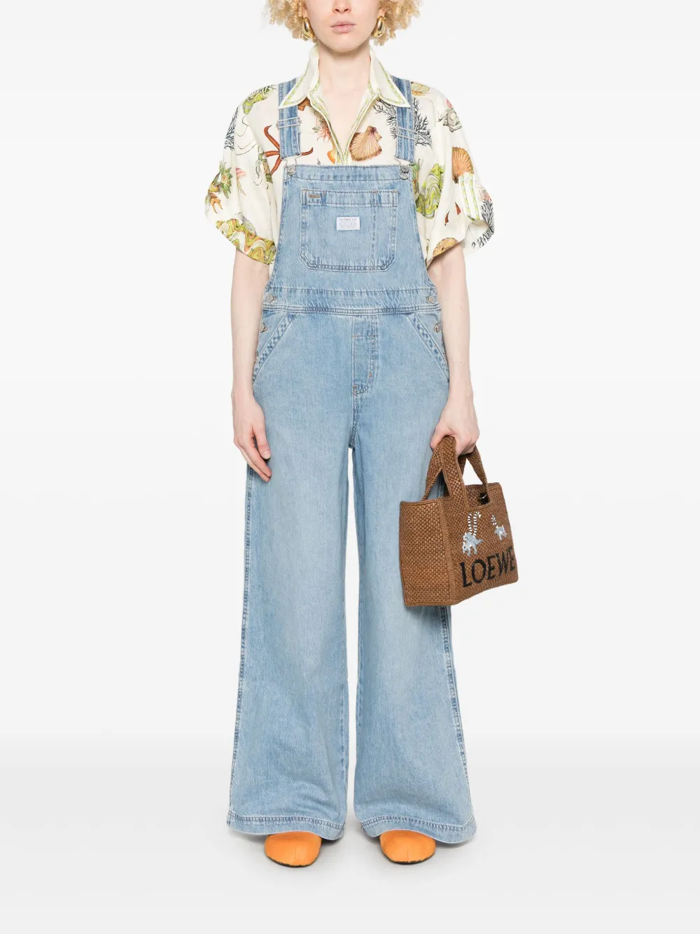 Levi's Tuinbroek met logopatch - Blauw