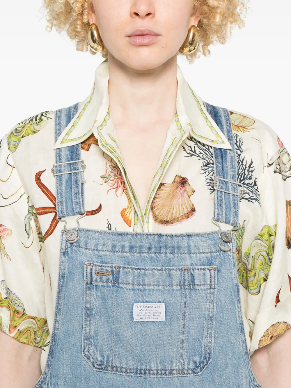 Levi's Blue Vintage Denim Overalls In Blue