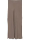 Brunello Cucinelli side-slits maxi skirt - Brown