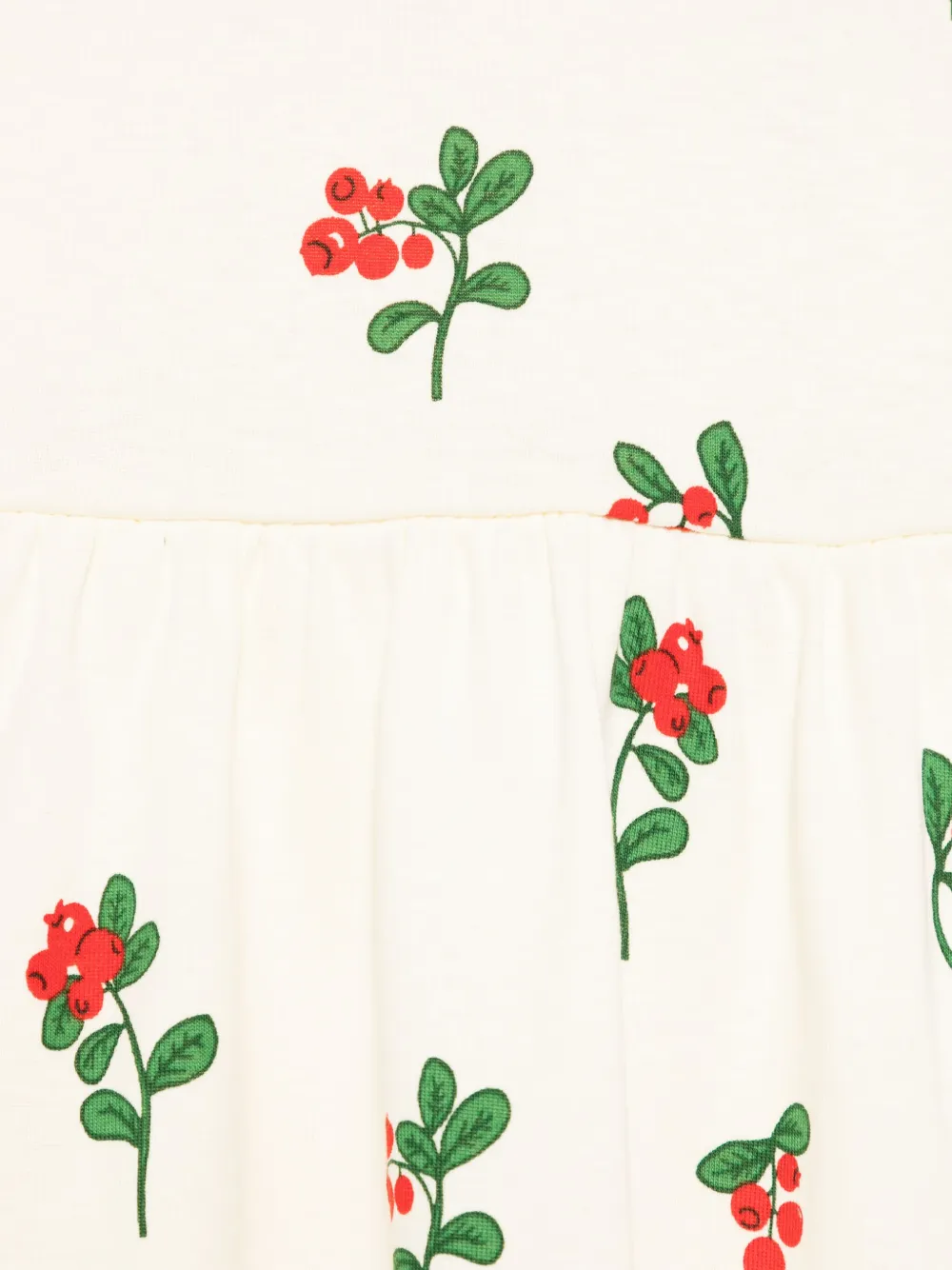 Mini Rodini Jurk met korte mouwen en print Beige