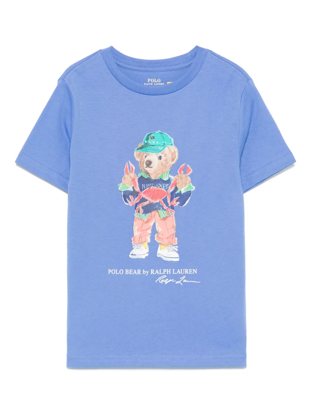 POLO RALPH LAUREN KIDS Polar Bear Tシャツ - ブルー POLO RALPH LAUREN KIDS Polar Bear Tシャツ - ブルー