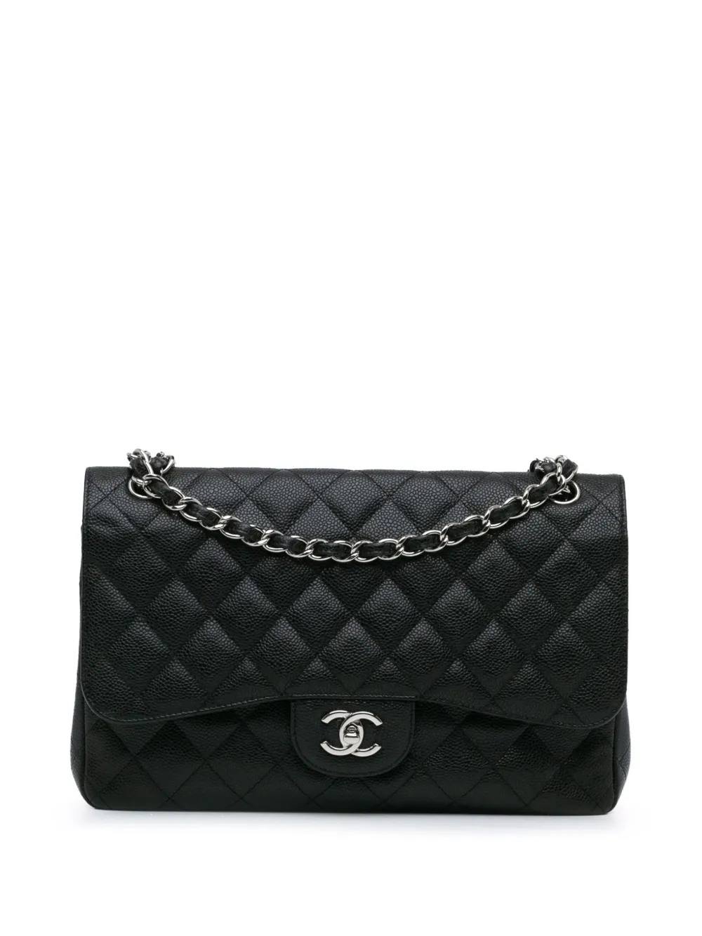 CHANEL Pre-Owned 2011 Jumbo Classic Caviar Double Flap shoulder bag | Black | Image 1