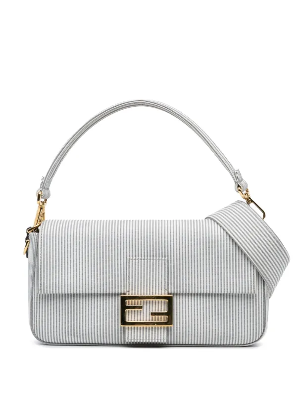 Fendi Pre-Owned 2010-2024 ストライプ ジャージー バゲット