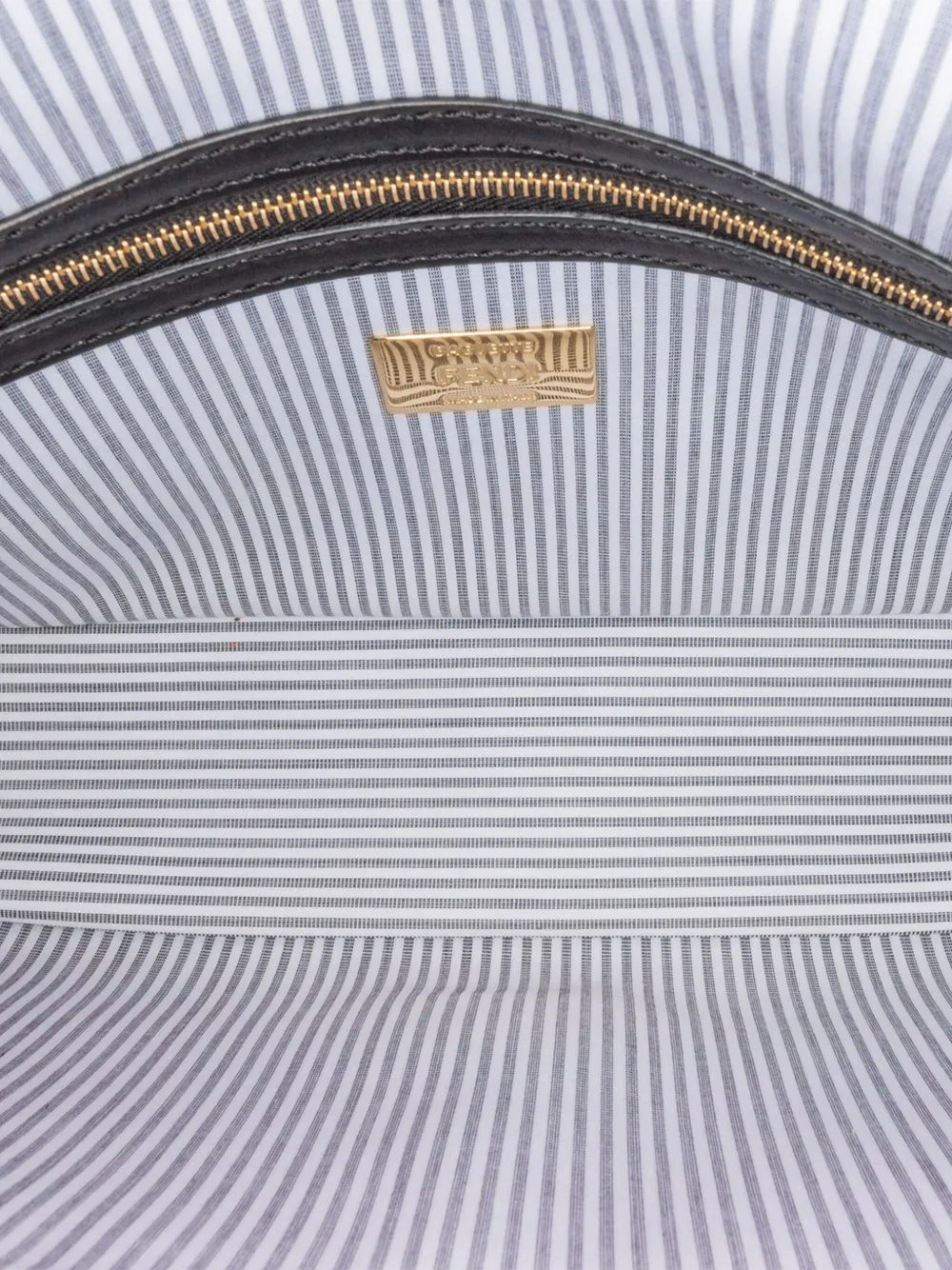 Fendi Pre-Owned 2010-2024 Striped Jersey Baguette satchel | Bags | Image 4