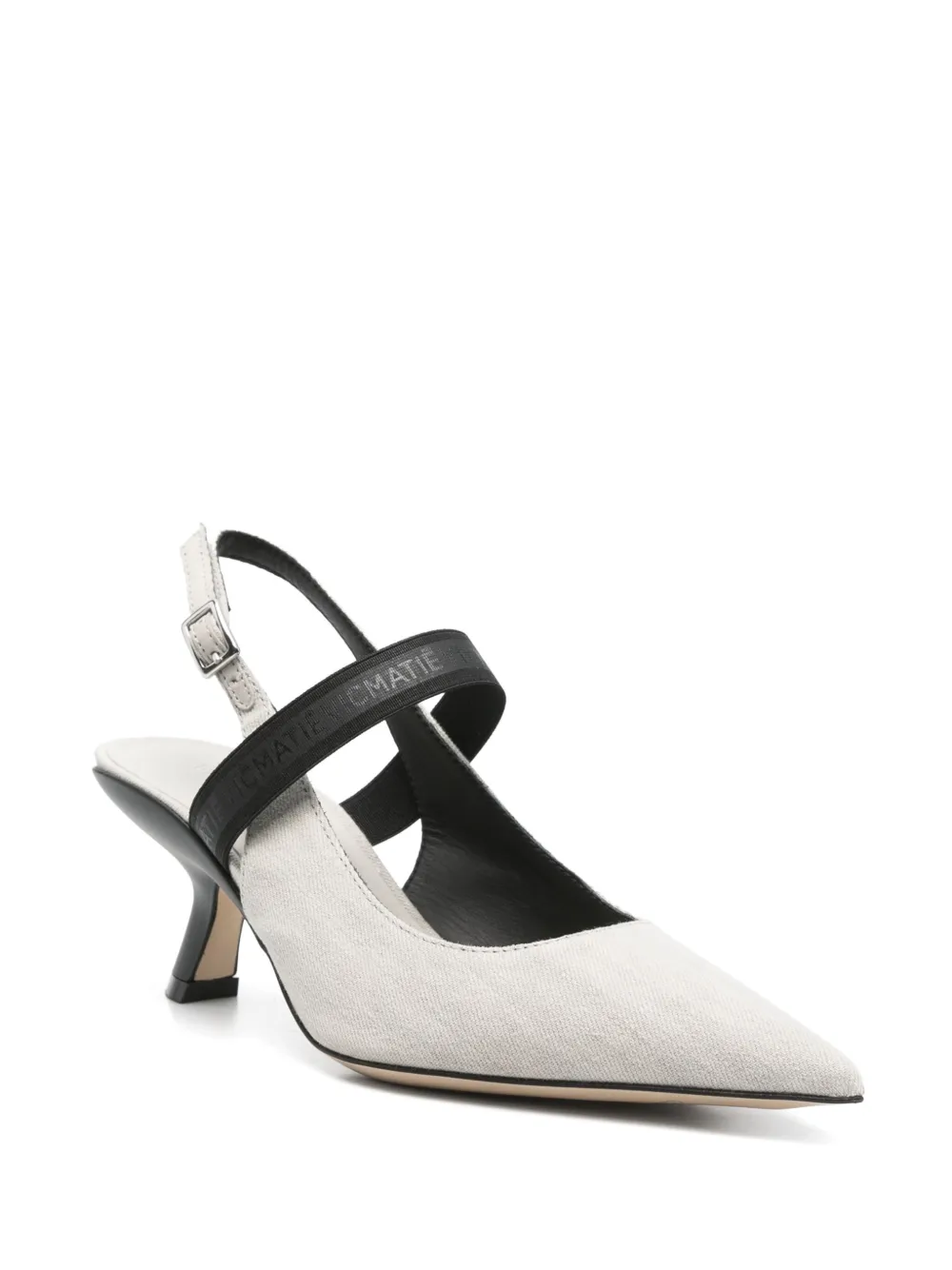 Vic Matie 70mm slingback pumps - Grijs