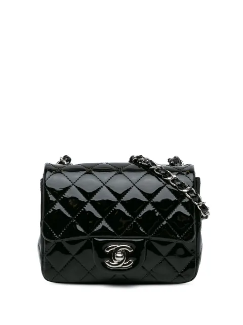 CHANEL Pre-Owned 2012-2013 Mini Square Classic Patent Single Flap crossbody bag
