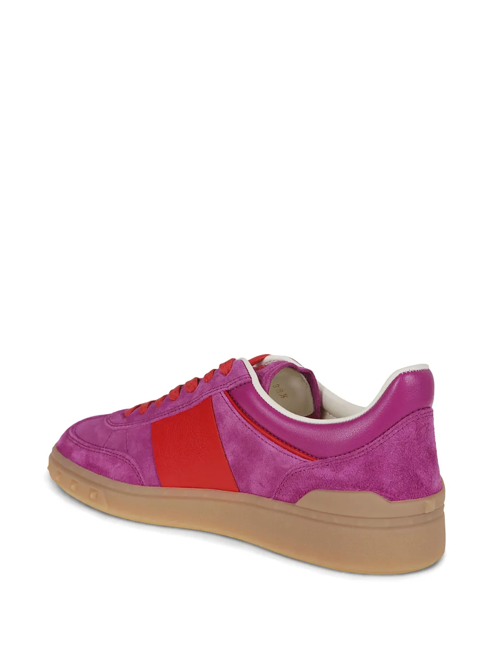 Valentino Upvillage Sneaker Low Top Nappa Calfskin In Violett