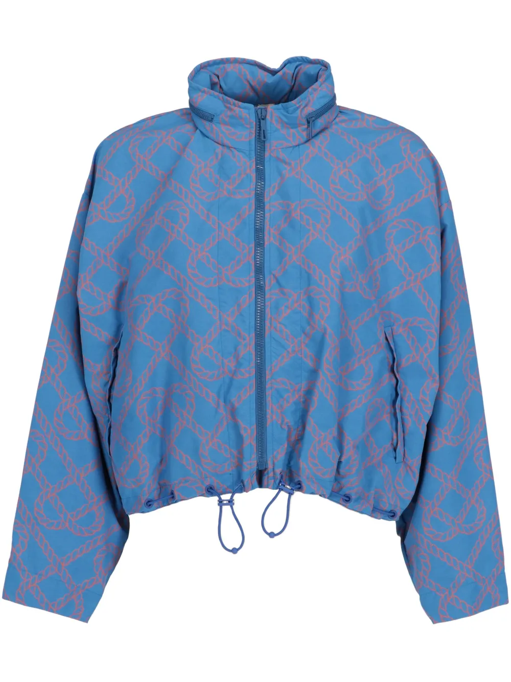 2000s rope-print track jacket