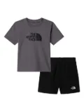 The North Face Kids logo-print shorts (set of two) - Black