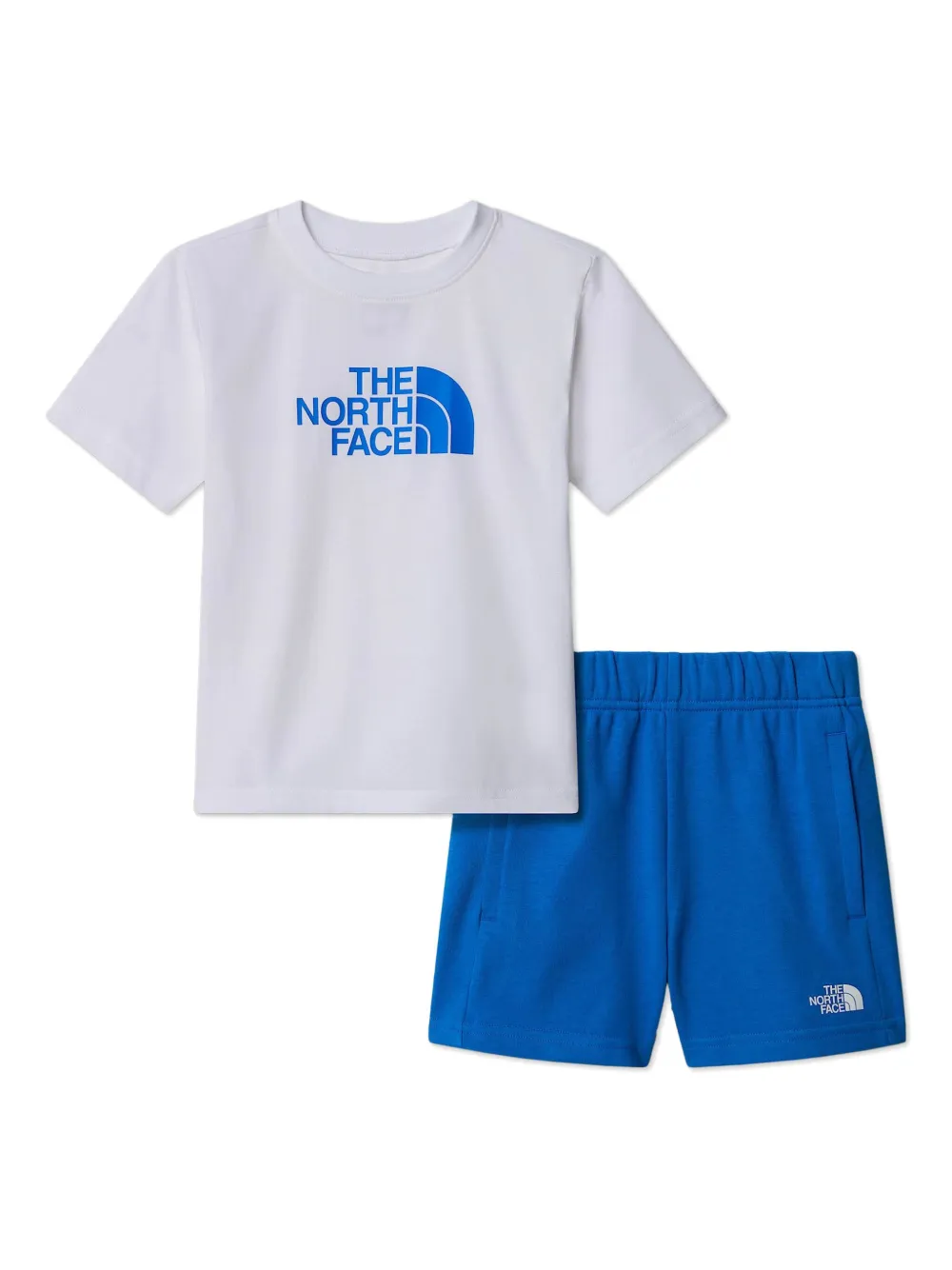 The North Face Kids Twee katoenen shorts Blauw