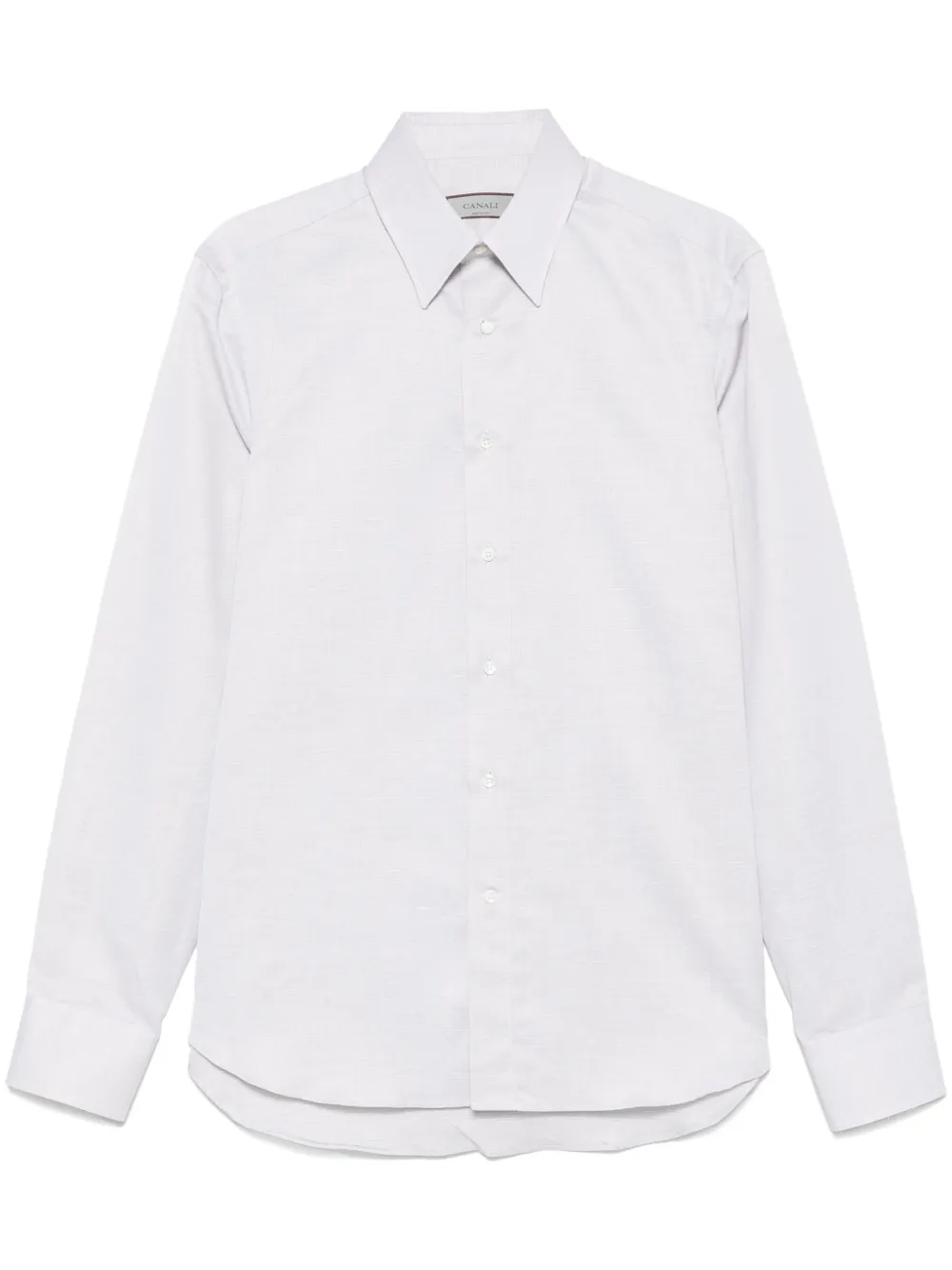 Canali Slim-fit overhemd Beige