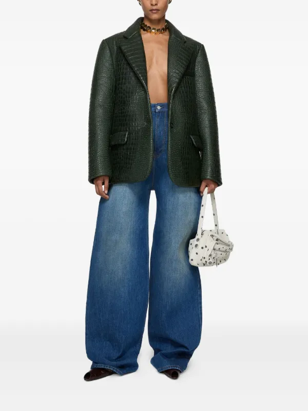 VIP【関税送料無料】希少 Acne Studios Jeans 2022 Acne Studios 2022F high-rise wide-leg Jeans | Black | FARFETCH