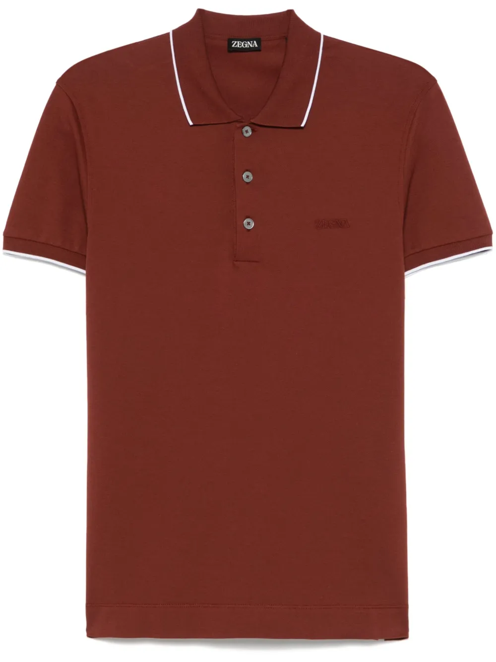Zegna Polo con logo | rosso | Image 1