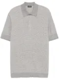 Zegna marl-knit polo shirt - Grey