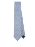 Zegna diamond-print tie - Blue