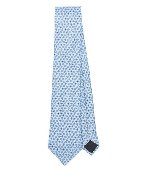 Zegna corbata con estampado de cachemira