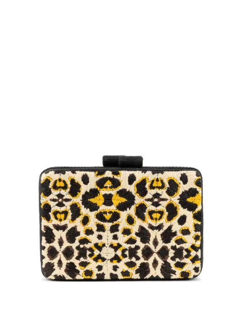 Gustoko leopard-pattern clutch 