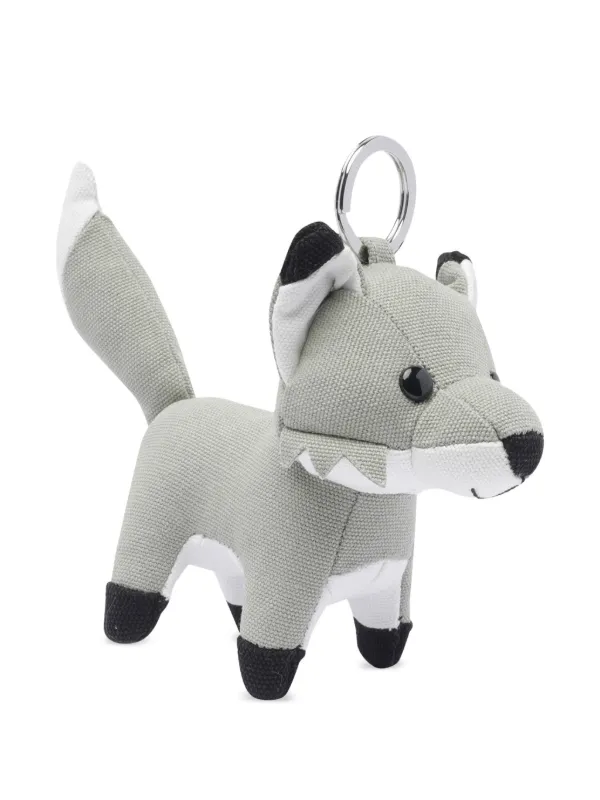 Maison Kitsuné Fox-charm Keyring | Grey | FARFETCH