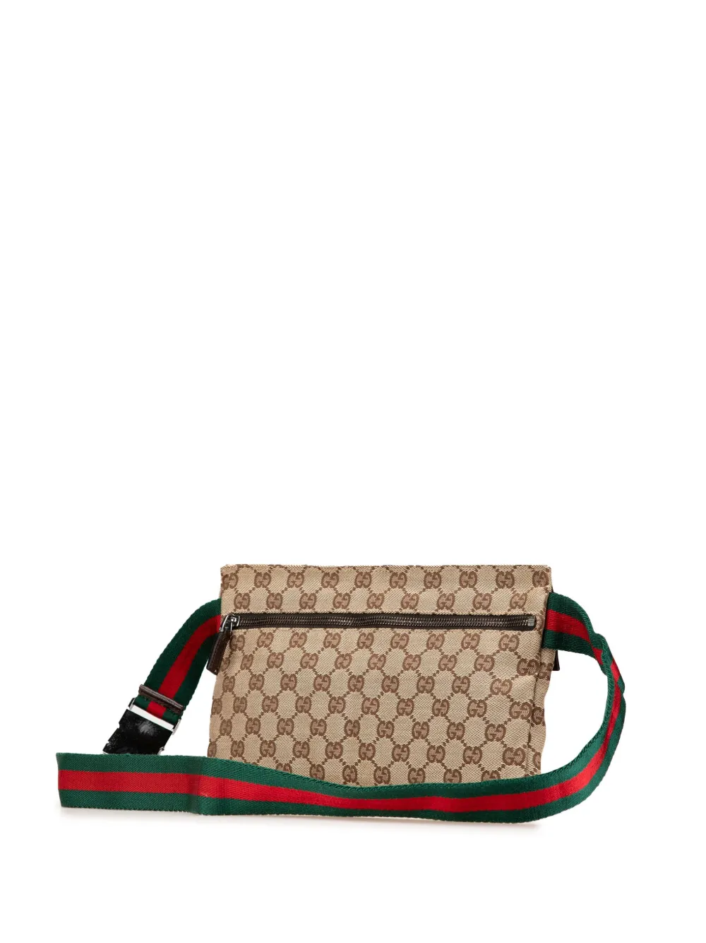 Gucci Pre-Owned 2000-2015 GG canvas Double Pocket heuptas - Bruin